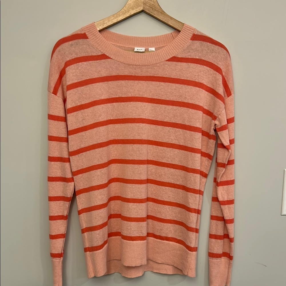 Gap Striped Orange and peach colour Sweater size XS
